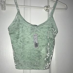 Forever 21 velvet crop top
